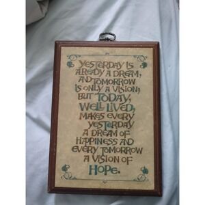 Vtg Wood Plaque, Jerry Schultz Co. Handcrafted, Friendship, 70s, Arabian Proverb